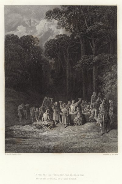 Illustratie voor Vivien door Alfred Tennyson door Gustave Dore